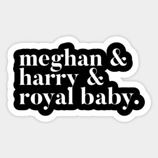 Meghan & Harry & Royal Baby Sticker